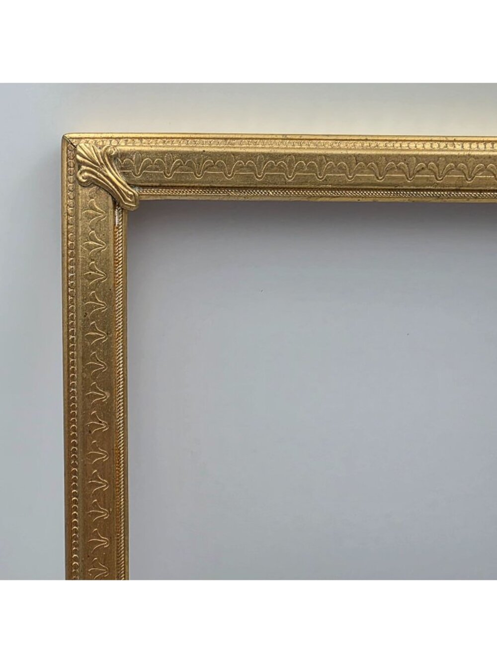 Antique Vintage Brass Ornate Embossed Photo Picture Frame 10"x12" Applied Corner
